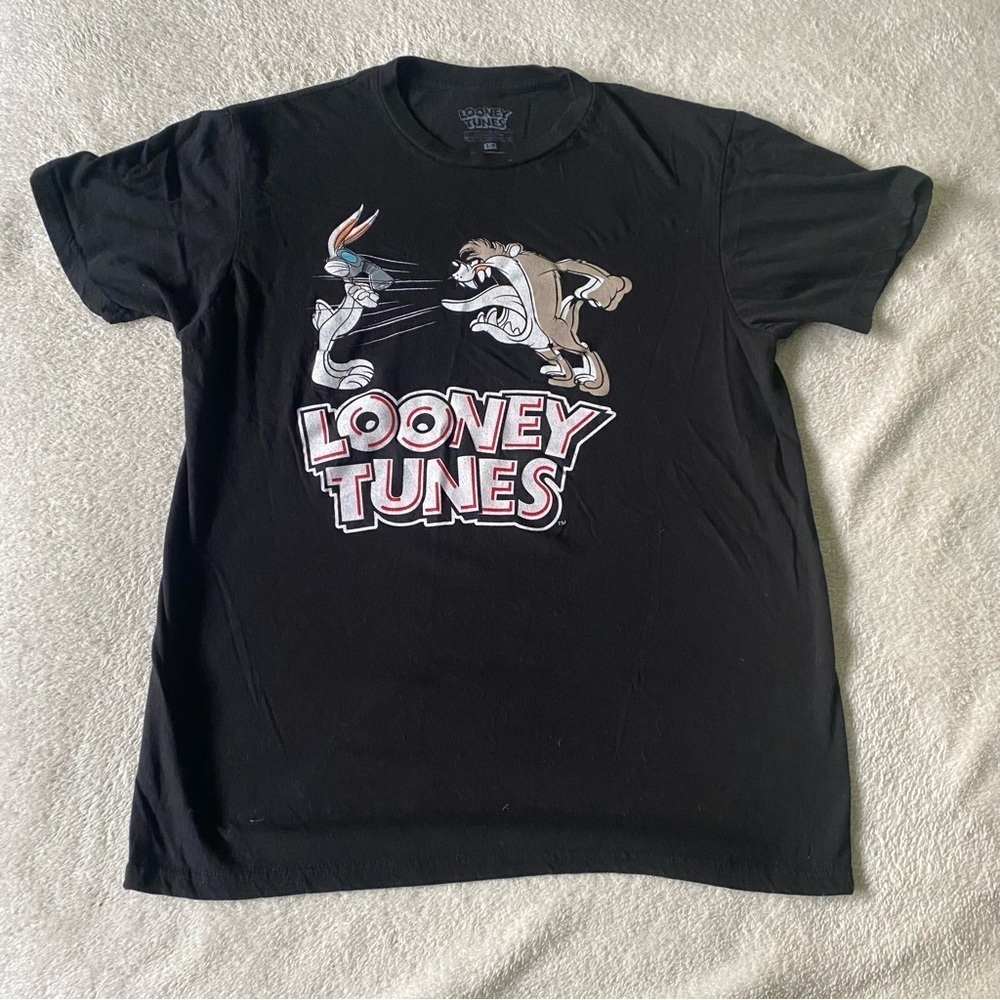 Looney Tunes black T-shirt bugs bunny Tasmanian Devil size small​​​​​​